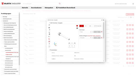 Tydlig presentation i Würths layout